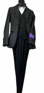 BOYS 5PC. SUIT (BLACK) 2121230